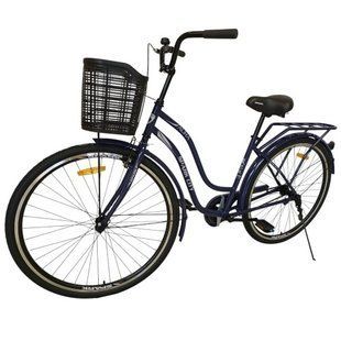 Велосипед SPARK CITY AURA 28", сталева рама - 18" графітово-синій