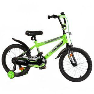 Велосипед Corso STRIKER 18", сталь, ножні гальма, зелений з чорним