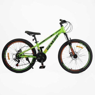 Велосипед Corso 24" &laquo;Genesis&raquo; G-24377, рама сталева 15", 21 швидкість SunRun зелений