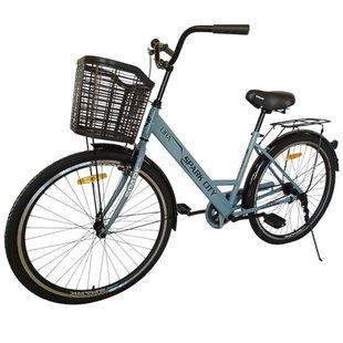 Велосипед SPARK CITY LIRA 26", стальная рама - 17" светло-голубой