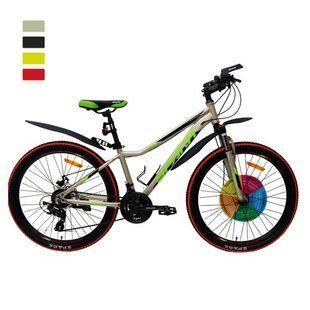 Велосипед SPARK WAVE 26", сталева рама 14", світло-сірий