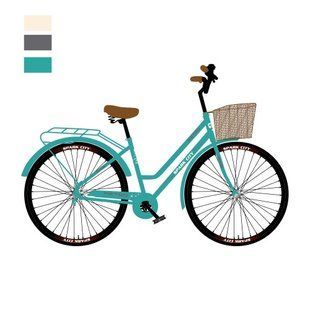Велосипед SPARK CITY RETRO 26", сталева рама 17", бірюзовий