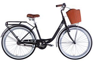 Велосипед ST 26" Dorozhnik LUX Velosteel рама-17" чорний з сріблястим 2025