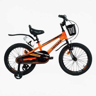 Велосипед 18" Corso Tayger TG-11360 + корзина + бутылка, оранжевый