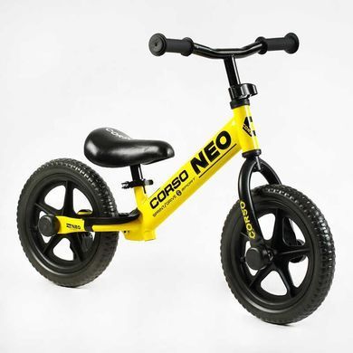 Біговел 12" Corso Neo EN-40701 (2025), жовтий з чорним