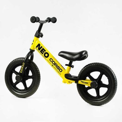 Біговел 12" Corso Neo EN-40701 (2025), жовтий з чорним