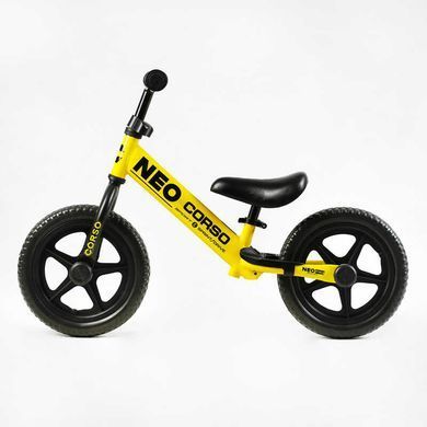 Біговел 12" Corso Neo EN-40701 (2025), жовтий з чорним