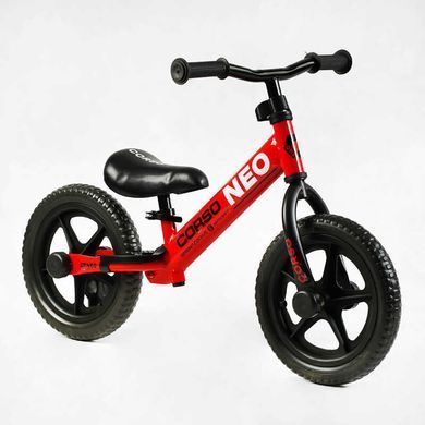 Біговел 12" Corso Neo EN-52360 (2025), червоний з чорним