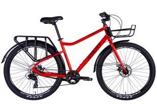 Велосипед AL 27.5" Dorozhnik UTILITY DD CS рама-18,5" оранжево-красный 2025