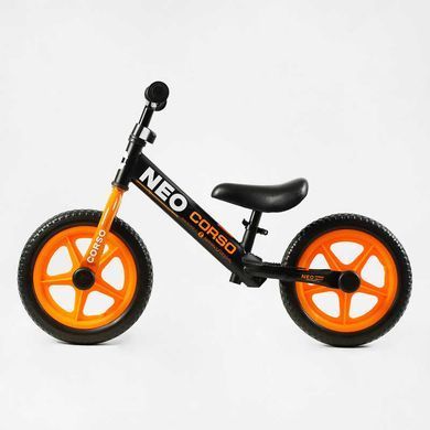 Біговел 12" Corso Neo EN-69790 (2025), чорний з помаранчевим