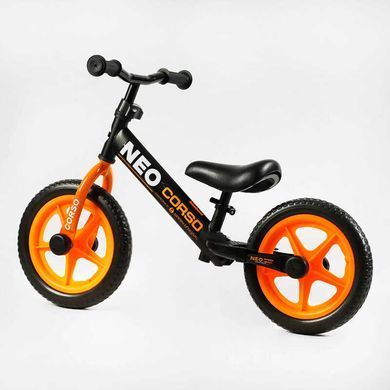 Біговел 12" Corso Neo EN-69790 (2025), чорний з помаранчевим