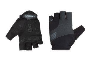 Перчатки ONRIDE Clutch, гелевые подушечки, серый/черный размер S