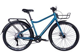 Велосипед AL 27.5" Dorozhnik UTILITY DD CS рама-18,5" сине-зеленый 2025
