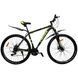 Велосипед 29" Cross Hunter, рама 22" чорно-зелений - 1