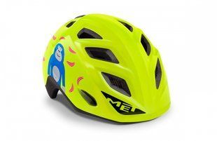 Шлем детский MET Elfo Genio с мигалкой Lime Green Monkey | Glossy