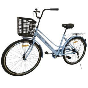 Велосипед SPARK CITY MIRA 26", стальная рама - 17" светло-голубой