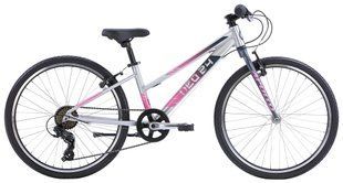 Велосипед 24" Apollo NEO 7s girls Brushed Alloy / Charcoal / Pink Fade