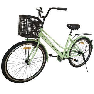 Велосипед SPARK CITY MIRA 26", стальная рама - 17" светло-салатовый