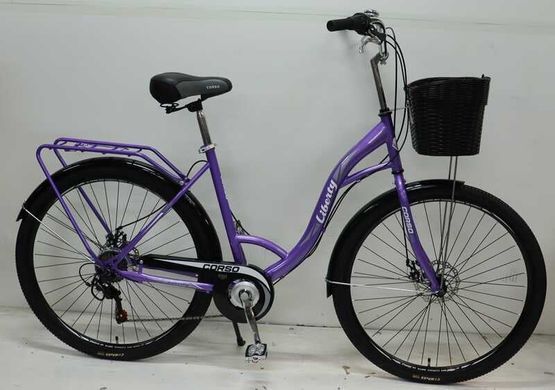 Велосипед 28&rsquo;&rsquo; Corso Liberty LR-28112 (2025), фиолетовый