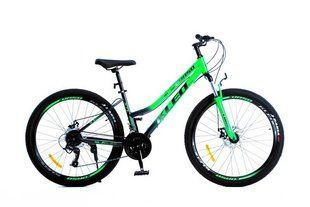 Велосипед Corso &laquo;KLEO&raquo; 26" KL-26647 рама сталева, дискові гальма , 21 швидкість Shimano, чорно-салатний