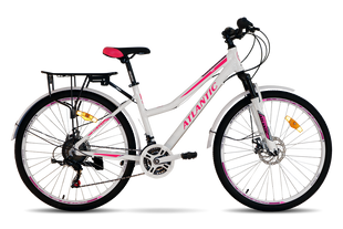 Велосипед 26" Atlantic Canaria NX, алюміній, рама 16" біло-рожевий