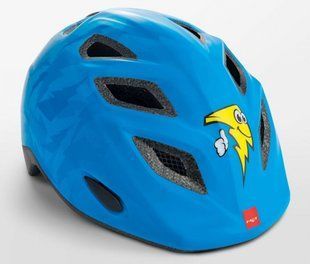 Шолом дитячий MET Elfo Genio з мигалкою Blue Lightning glossy