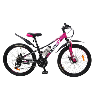 Велосипед 24" Cross Sigma, 11" підлітковий, темно-рожевий