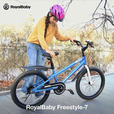 Велосипед RoyalBaby FREESTYLE 18", синий.