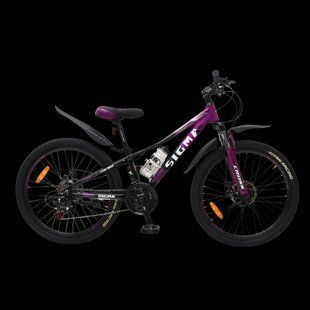 Велосипед 24" Cross Sigma, рама 11" подростковый, пурпурный