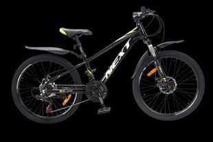 Велосипед Crossbike Next 2026 24" 11" Черный-Желтый