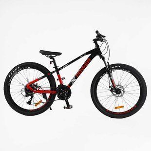 Велосипед Corso &laquo;X-POWER&raquo; 26" PW-69003, рама алюміній 13", дискові гальма, Shimano Altus 24 шв., вилка Zoom чорно-червоний