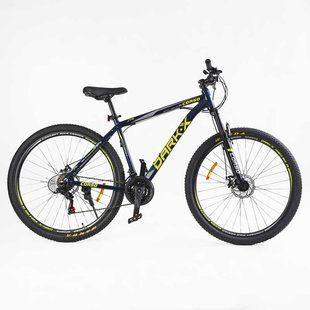 Велосипед Corso &laquo;Dark-X&raquo; 29" DX-29306, рама алюмінієва, дискові гальма , 21 швидкість Shimano чорний