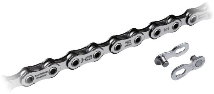 Цепь Shimano CN-M9100 XTR SIL-TEC 116 звеньев с замком (QUICK LINK), 12 скоростей